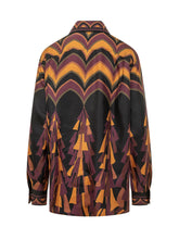 PUCCI - Camicia in Twill di Seta con Stampa Geometrica - Multicolore - LIDIASHOPPING® - Official Website