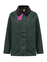 BARBOUR X PAUL SMITH - Jacket with Contrast Collar - Green - LIDIASHOPPING® - Official Website