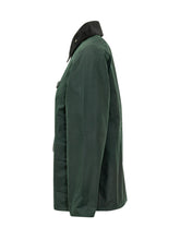 BARBOUR X PAUL SMITH - Jacket with Contrast Collar - Green - LIDIASHOPPING® - Official Website