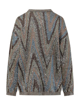 MISSONI - Maglia Oversize con Motivo Astratto - Nero - LIDIASHOPPING® - Official Website
