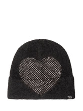 KURT GEIGER - Berretto con Cuore di Strass - Nero - LIDIASHOPPING® - Official Website