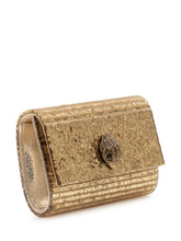 KURT GEIGER - Clutch Party Eagle con Chiusura Decorativa - Oro - LIDIASHOPPING® - Official Website