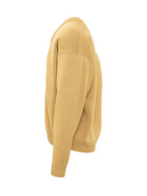 WILLY CHAVARRIA - Maglia con Scollo a V e Bordi a Coste - Giallo - LIDIASHOPPING® - Official Website