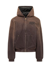WILLY CHAVARRIA - Giacca con Cappuccio e Zip - Marrone - LIDIASHOPPING® - Official Website
