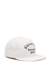 WILLY CHAVARRIA - Community Center Cap with Embroidered Lettering - White - LIDIASHOPPING® - Official Website