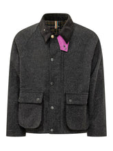 BARBOUR X PAUL SMITH - Giacca con Colletto a Coste e Tasche Applicate - Nero - LIDIASHOPPING® - Official Website