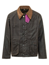 BARBOUR X PAUL SMITH - Giacca a Quadri con Colletto a Contrasto - Marrone - LIDIASHOPPING® - Official Website