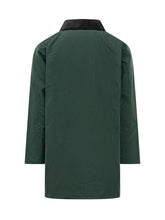 BARBOUR X PAUL SMITH - Giacca Lunga con Colletto a Contrasto - Verde - LIDIASHOPPING® - Official Website