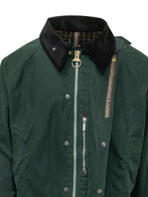 BARBOUR X PAUL SMITH - Giacca Lunga con Colletto a Contrasto - Verde - LIDIASHOPPING® - Official Website