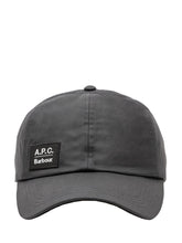BARBOUR X APC - Baseball Cap with Logo Patch - Blue - LIDIASHOPPING® - Official Website