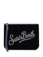 MC2 SAINT BARTH - Aline Pouch with Rhinestone Motif - Blue - LIDIASHOPPING® - Official Website