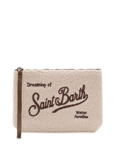 MC2 SAINT BARTH - Pochette Aline Testurizzata con Zip - Bianco - LIDIASHOPPING® - Official Website