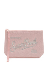 MC2 SAINT BARTH - Aline Lurex Pouch with Embroidered Logo - Pink - LIDIASHOPPING® - Official Website