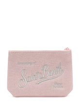 MC2 SAINT BARTH - Aline Lurex Pouch with Embroidered Logo - Pink - LIDIASHOPPING® - Official Website