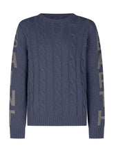 MC2 SAINT BARTH - Maglione Bergen Junior a Trecce - Blu - LIDIASHOPPING® - Official Website