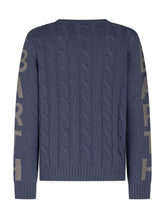 MC2 SAINT BARTH - Maglione Bergen Junior a Trecce - Blu - LIDIASHOPPING® - Official Website
