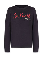 MC2 SAINT BARTH - Douglas Après-Ski Logo Sweater - Blue - LIDIASHOPPING® - Official Website