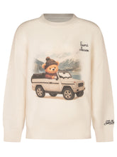 MC2 SAINT BARTH - Douglas Bear Off-Road Print Sweater - White - LIDIASHOPPING® - Official Website