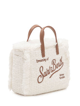 MC2 SAINT BARTH - Borsa Vanity Mini in Tweed con Frange - Bianco - LIDIASHOPPING® - Official Website