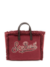 MC2 SAINT BARTH - Borsa Vanity Mini in Feltro con Frange - Rosso - LIDIASHOPPING® - Official Website
