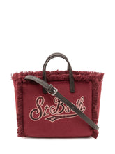 MC2 SAINT BARTH - Borsa Vanity Mini in Feltro con Frange - Rosso - LIDIASHOPPING® - Official Website