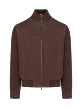 BOSS - Giacca Zip con Collo Alto - Marrone - LIDIASHOPPING® - Official Website
