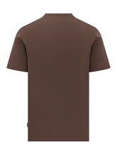 BOSS - Crew Neck T-shirt with Logo - Brown - LIDIASHOPPING® - Official Website
