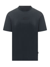 BOSS - T-shirt with Embroidered Logo - Blue - LIDIASHOPPING® - Official Website