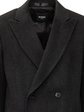 BOSS - Cappotto Lungo Doppiopetto - Nero - LIDIASHOPPING® - Official Website