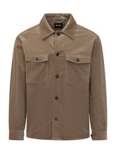 BOSS - Giacca Camicia con Texture a Coste - Beige - LIDIASHOPPING® - Official Website