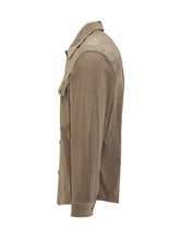 BOSS - Giacca Camicia con Texture a Coste - Beige - LIDIASHOPPING® - Official Website