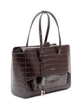 HIDESINS - Borsa a Spalla Flap L con Motivo Cocco - Marrone - LIDIASHOPPING® - Official Website