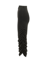 ACTUALEE - Draped Midi Skirt - Black - LIDIASHOPPING® - Official Website