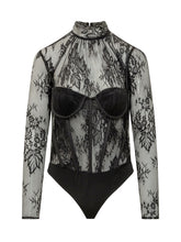 ACTUALEE - Body Bustier in Pizzo - Nero - LIDIASHOPPING® - Official Website