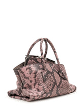 THE ATTICO - Borsa La Passeggiata Mini con Effetto Rettile - Rosa - LIDIASHOPPING® - Official Website