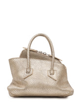 THE ATTICO - Borsa La Passeggiata Mini con Effetto Rettile - Argento - LIDIASHOPPING® - Official Website