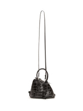 THE ATTICO - Borsa Sant Ambroeus Mini con Effetto Coccodrillo - Nero - LIDIASHOPPING® - Official Website