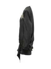 THE ATTICO - Abito Mini Drappeggiato con Applicazioni Gioiello - Nero - LIDIASHOPPING® - Official Website