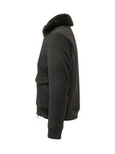 ESTERNO - Fur-Collar Bomber Jacket - Black - LIDIASHOPPING® - Official Website