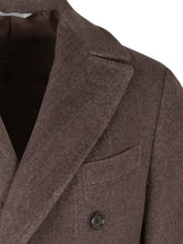 ESTERNO - Cappotto Doppiopetto a Spina di Pesce - Marrone - LIDIASHOPPING® - Official Website