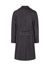 ESTERNO - Cappotto Doppiopetto a Spina di Pesce - Blu - LIDIASHOPPING® - Official Website