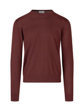 KNIT DE MONSIEUR - Maglia in Lana Merino Ultrafine a Girocollo - Rosso - LIDIASHOPPING® - Official Website