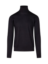 KNIT DE MONSIEUR - Dolcevita in Lana Merino Extrafine - Blu - LIDIASHOPPING® - Official Website
