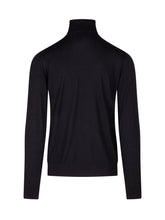 KNIT DE MONSIEUR - Dolcevita in Lana Merino Extrafine - Blu - LIDIASHOPPING® - Official Website