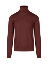 KNIT DE MONSIEUR - Dolcevita in Lana Merino Extrafine - Rosso - LIDIASHOPPING® - Official Website