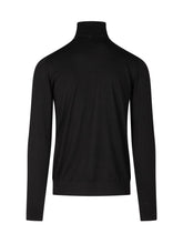 KNIT DE MONSIEUR - Dolcevita in Lana Merino Extrafine - Nero - LIDIASHOPPING® - Official Website
