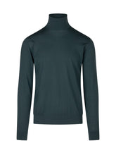 KNIT DE MONSIEUR - Dolcevita in Lana Merino Extrafine - Verde - LIDIASHOPPING® - Official Website