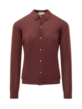 KNIT DE MONSIEUR - Camicia in Maglia con Colletto Classico - Rosso - LIDIASHOPPING® - Official Website