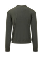 KNIT DE MONSIEUR - Camicia in Maglia con Collo a Punte - Verde - LIDIASHOPPING® - Official Website
