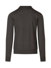 KNIT DE MONSIEUR - Polo in Lana Merino a Maniche Lunghe - Verde - LIDIASHOPPING® - Official Website